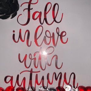 Fall theme shadow box. Custom made
